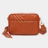 Fashnzfab Chevron Patterned Rectangle Crossbody Bag In Multi
