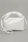 Fashnzfab Chic Weave Set Clutch In White
