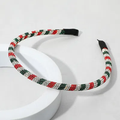 Fashnzfab Christmas Bling Studded Headband In Multi