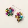 Fashnzfab Christmas Festive Jingle Bell Charm Cluster Earrings In Multi