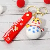 Fashnzfab Christmas Message Strap Snowman Keychain / Bag Charm In Multi