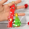 Fashnzfab Christmas Message Strap Tree Keychain / Bag Charm In Red
