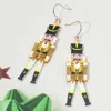 Fashnzfab Christmas Soldier Nutcracker Dangle Earrings In Multi