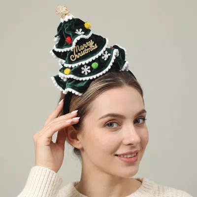 Fashnzfab Christmas Tree Party Headband In Orange