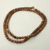 Fashnzfab Chunky Acrylic Ball Beaded Wrap Long Necklace In Brown