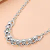 Fashnzfab Chunky Chain Link Necklace In Metallic