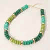 Fashnzfab Chunky Resin Disc Beaded Necklace In Multi