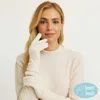 Fashnzfab Classic Knit Winter Touch Smart Gloves In Neutral