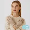 Fashnzfab Classic Knit Winter Touch Smart Gloves In Neutral