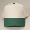 Fashnzfab Classic Two Tone Adjustable Canvas Baseball Cap In Green