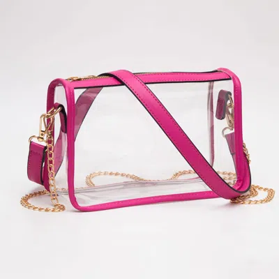 Fashnzfab Clear Rectangle Crossbody Bag In Multi