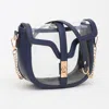 Fashnzfab Clear Transparent Saddle Bag In Multi
