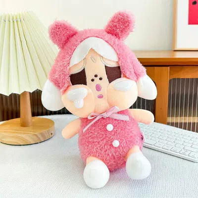 Fashnzfab Collectible Cute Character Plush Doll Keychain Bag Charm In Pink