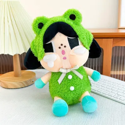 Fashnzfab Collectible Cute Character Plush Doll Keychain Bag Charm In Purple
