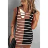 Fashnzfab Color Block Short Sleeve Quarter Zip Mini Dress