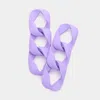 Fashnzfab Colored Chain Link Dangle Earrings - Lavender In Purple