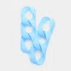 Fashnzfab Colored Chain Link Dangle Earrings In Blue