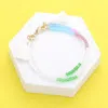 Fashnzfab Colorful Beaded Tassel Bracelet White In White