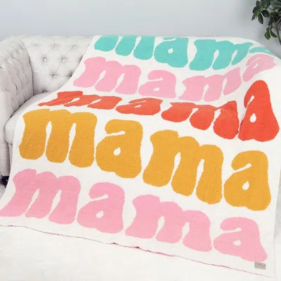 Fashnzfab Colorful Mama Reversible Throw Blanket