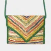 Fashnzfab Colorful Pattern Fabric Crossbody Bag In Multi