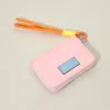 Fashnzfab Compact Zip Around Mini Wallet In Pink