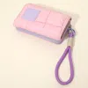 Fashnzfab Compact Zip Around Wristlet Wallet In Pink
