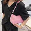 Fashnzfab Corduroy Shoulder Bag In Pink