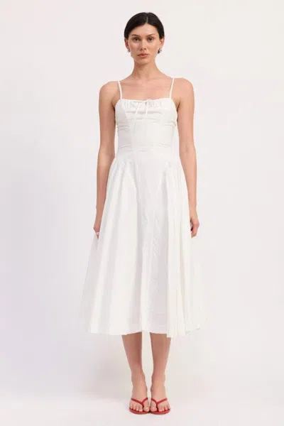 Fashnzfab Corset Bustier Midi A Line Dress