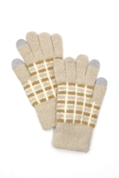 Fashnzfab Cozy Color Blocked Smart Winter Gloves In Gray