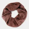 Fashnzfab Cozy Polyester Infinity Scarf In Brown