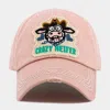 Fashnzfab Crazy Heifer Message Cow Vintage Baseball Cap In Multi