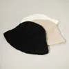 Fashnzfab Crochet Knit Bucket Hat In Black