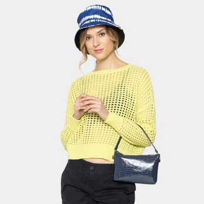 Fashnzfab Crocodile Patterned Tote Bag In Blue