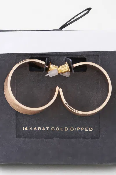 Fashnzfab Crosshatched Wide Hoop Earrings In Pattern