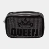 Fashnzfab Crown Queen Message Faux Leather Rectangle Crossbody Bag In Silver