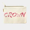 Fashnzfab Crown_cotton Canvas Eco Pouch Bag In Multi