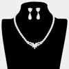 Fashnzfab Crystal Accented Pearl Collar Necklace In Metallic