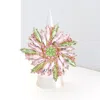 Fashnzfab Crystal Marquise Cluster Floral Stretch Ring In Multi