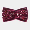 Fashnzfab Crystal Pearl Detailed Twisted Velvet Headband In White