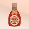 Fashnzfab Crystal Rhinestone Bubbles Champagne Clutch / Tote / Shoulder Bag In Red