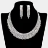 Fashnzfab Crystal Rhinestone Paved Layered Collar Necklace In Multi