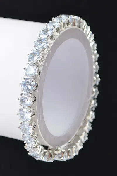 Fashnzfab Cubic Zirconia Bracelet Classic Elegance In Multi