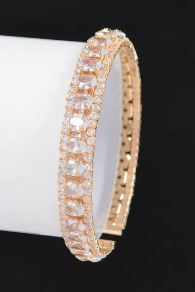 Fashnzfab Cubic Zirconia Bracelet In Multi