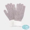 Fashnzfab Cuffed Knit Smart Touch Gloves In Gray
