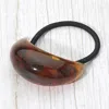 Fashnzfab Curved Resin Accent Hair Band In Brown