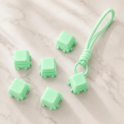 Fashnzfab Customizable Diy Stress Relief Cube Keyboard Clicker Fidget Keychain Bag Charms In Multi