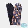 Fashnzfab Cute Puppy Pattern Printed Smart Touch Gloves In Multi