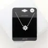 Fashnzfab Cz Flower Pendant Necklace In Multi