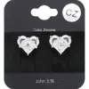 Fashnzfab Cz Stone Heart Stud Earrings In Multi