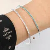 Fashnzfab Cz Stone Paved Bar Evening Cuff Bracelet Ab, Silver In Multi